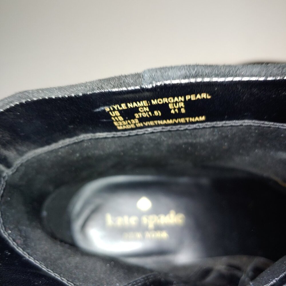 Kate Spade Morgan Pearl Booties Size 11 Black - Picture 9 of 9